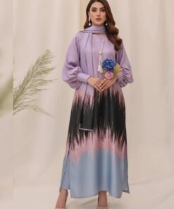 Ethnic NT-987 tie n die digital printed shamooz silk suit with silk dupatta