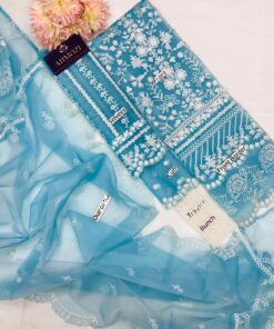 Step into a world of sophistication with the Azure AZ-799 Heavy Embroidered Organza 3 Piece Suit, designed for women who love luxury, grace, and premium craftsmanship. This outfit is a perfect blend of modern design and traditional embroidery, making it ideal for weddings, formal gatherings, and festive occasions.