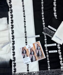 The Vintage IA-128 Lawn 3 Piece Suit is a beautiful blend of traditional heavy embroidery and modern tie & dye aesthetics. Designed for women who appreciate timeless fashion with a contemporary twist, this outfit offers both comfort and elegance for summer wear.