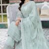 Flossie FL-808 Organza Sequence Embroidered Suit with Dupatta and Malai Trouser