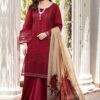 Manhara MN-813 Cotton Chikankari Suit with Silk Dupatta