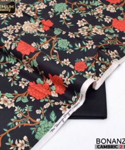 Bonanza Satrangi Ladies Cambric 2 Piece Suit Soft Cotton Digital Print