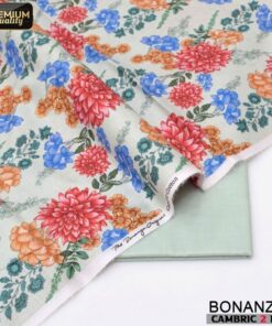 Bonanza Satrangi Cambric 2 Piece Suit with Trendy Digital Printed Shirt