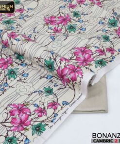 Bonanza Satrangi Soft Cambric Cotton Suit 2PC with Printed Shirt Design