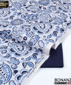 Bonanza Satrangi Cotton Cambric Suit 2PC for Women Breathable Fabric