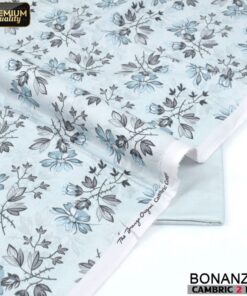 Bonanza Satrangi Digital Cambric Cotton Suit 2 Piece Ladies Wear