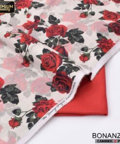 Bonanza Satrangi Printed Cambric Suit 2PC for Women Summer Fashion