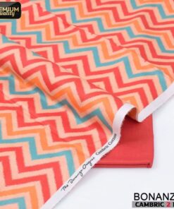 Bonanza Satrangi Cambric 2 Piece Suit Breathable Cotton Summer Outfit