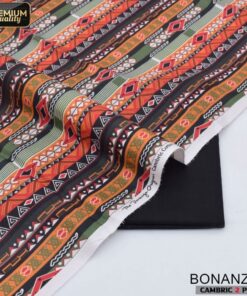 Bonanza Satrangi Cambric Cotton 2PC Suit Soft Breathable Fabric