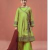 Classy kids lawn embroidered 3 piece suit design 63 for girls summer collection