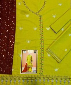 The Kids Lawn 3 Piece Embroidered Collection Design No 63 is designed for young girls who love a classy, stylish, and comfortable summer outfit. Perfect for ages 4 to 10–12 years, this suit features premium lawn fabric with refined embroidery, making it ideal for both daily wear and special occasions.