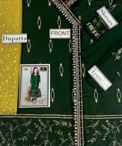 The Kids Lawn 3 Piece Embroidered Collection Design No 57 is designed for young girls who love a trendy, fresh, and stylish summer outfit. Perfect for ages 4 to 10–12 years, this suit combines premium lawn fabric with modern embroidery, making it ideal for both daily wear and festive occasions.