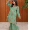 Vibrant kids lawn embroidered 3 piece suit design 49 for girls summer collection