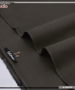 Alkaram men cotton suit coffee color original unstitched