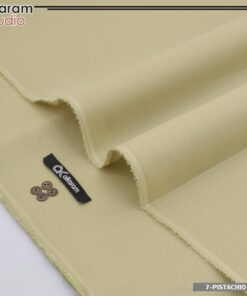 Alkaram men cotton suit pistachio color original unstitched