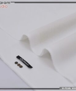 Alkaram men cotton suit pearl white off white original unstitched