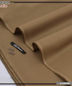 Alkaram men cotton suit copper color original unstitched