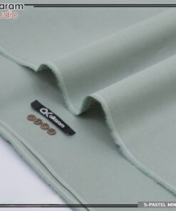 Alkaram men cotton suit mint color original unstitched