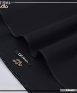 Alkaram men cotton suit black color original unstitched