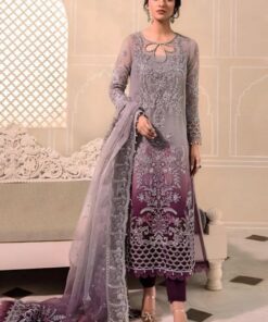 Maria B MB-821 Organza Embroidered Suit with Pearl Work and Dupatta