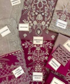 Step into a world of luxury with the Maria B MB-821 Wedding Edition Organza Heavy Embroidered 3 Piece Suit, designed for women who love premium bridal wear with rich adda work and pearl embellishments. This masterpiece features tie & dye organza fabric, heavy embroidery, and cutwork detailing, making it a perfect choice for weddings, receptions, and grand occasions.