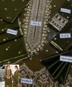 Step into elegance with the Asim Jofa AJ-815 Chiffon Heavy Embroidered 3 Piece Suit, a premium outfit designed for women who love luxury fashion, detailed embroidery, and graceful silhouettes. This stunning ensemble is perfect for weddings, parties, and festive occasions, offering a rich and sophisticated look.