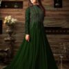 ICM-827 Chiffon Maxi Suit with Zari Embroidery and Dupatta