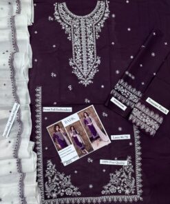 The Batik IA-132 Airjet Lawn 9070 3 Piece Suit is a stunning combination of premium fabric, intricate embroidery, and elegant styling. Designed for women who value both comfort and sophistication, this outfit offers a complete designer look for the summer season.