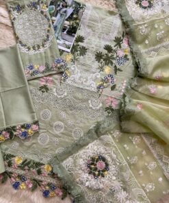 Upgrade your wardrobe with the Maryam Hussain MH-842 Heavy Embroidered Schiffli Lawn 3 Piece Suit, designed for women who love luxury embroidery with vibrant detailing. This outfit combines schiffli lawn, chikankari work, and multi-color accents, making it perfect for Eid, festive gatherings, and semi-formal occasions.