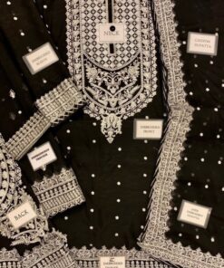 Step into premium elegance with the Asim Jofa AJ-851 Heavy Embroidered Chiffon 3 Piece Suit, crafted for women who love rich spangle embroidery, intricate detailing, and high-end formal wear. This outfit is a perfect choice for weddings, receptions, and festive occasions, offering a royal and glamorous look.