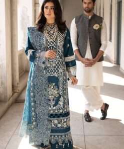 Mahnur MN-855 Cotton Chikankari Suit with Khaddi Net Dupatta