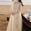 Qalamkar QM-853 Cotton Chikankari Suit with Organza Dupatta