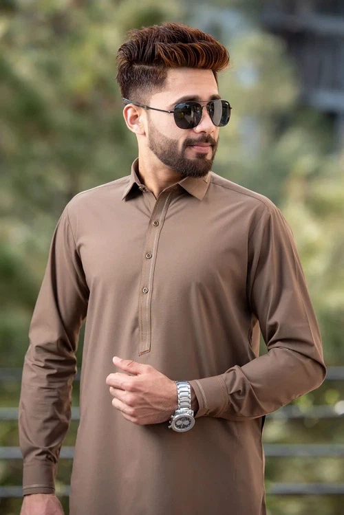 Booski All Season premium unstitched suit for men by Abu Hurairah Fabrics