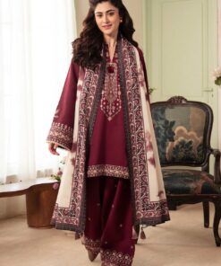 Maya MA-135 Airjet Lawn Embroidered Suit with Digital Voil Dobby Dupatta
