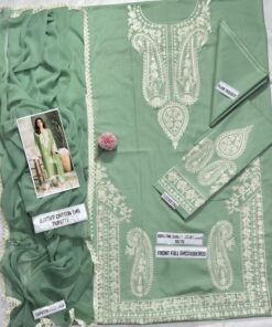 The Mirana MR-137 Lawn 3 Piece Suit is a sophisticated outfit designed for women who love premium embroidery, soft fabric, and modern elegance. Crafted with high-quality Airjet lawn, this suit offers a perfect combination of comfort, durability, and designer appeal.