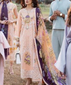 Mushq MQ-862 Cotton Embroidered Suit with Silk Dupatta and Trouser