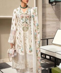 Crimson CM-860 Schiffli Lawn Suit with Organza Dupatta and Cambric Trouser
