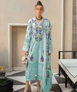 Crimson CM-861 Schiffli Lawn Suit with Organza Dupatta and Cambric Trouser