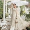Maria B MB-869 Chiffon Embroidered Suit with Dupatta and Malai Trouser