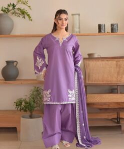 Batik IA-138 Lawn Chikankari Embroidered Suit with Chiffon Dupatta