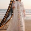 Qalamkar QM-973 Chickenkari Cotton Embroidered Suit with Khaddi Net Dupatta