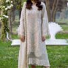 Bin Ilyas BI-971 Luxury Cotton Chikenkari Embroidered Suit with Khaddi Net Dupatta