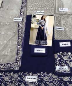 Step into timeless elegance with the luxurious Imrozia IM-977 Chiffon Collection Party Wear Maxi Suit, a masterpiece specially designed for women who admire glamorous Pakistani designer fashion. This stunning outfit beautifully combines heavy embroidery, premium chiffon fabric, and elegant organza detailing to create a sophisticated party wear look perfect for weddings, festive occasions, and formal gatherings.