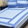 King Size Embroidered Patch Work Patchwork Bedsheet Set 67 for Double Bed