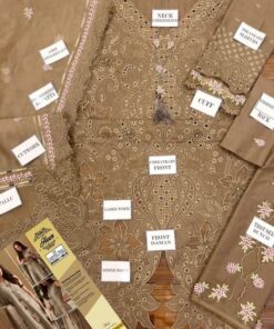 Experience unmatched elegance with the luxurious Bin Ilyas BI-980 Fully Embroidered Chikankari Suit, a masterpiece crafted for women who admire premium Pakistani designer fashion. This stunning outfit beautifully combines laser work, 3D floral detailing, heavy embroidery, and Chikankari craftsmanship to create a graceful festive ensemble inspired by high-end luxury trends.
