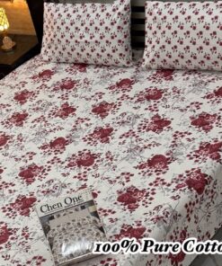 Ultra Soft Cotton King Size Bedsheet PK-07 for Double Bed