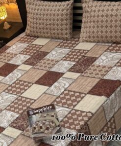 Imperial Comfort Pure Cotton King Size Bedsheet PK-22 for Double Bed
