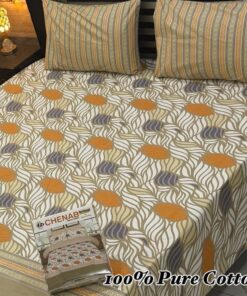 Classic Pure Cotton King Size Bedsheet PK-11 for Double Bed