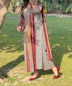 Zeen NT-218 Digital Doria Lawn Unstitched 3 Piece Suit for Women Summer 2026