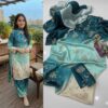 Ethnic NT-995 tie n die digital printed shamooz silk suit with silk digital printed dupatta